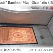 Bamboo Floor Mat, Medium - Pattern Name:  "Oasis"