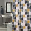 "Metro" Extra Long Fabric Shower Curtain, Size 70" wide x 84" long