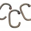 "C" Shower Curtain Hooks in Oil Rubbed Bronze