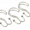 Double Shower Curtain Hook in Brushed Nickel