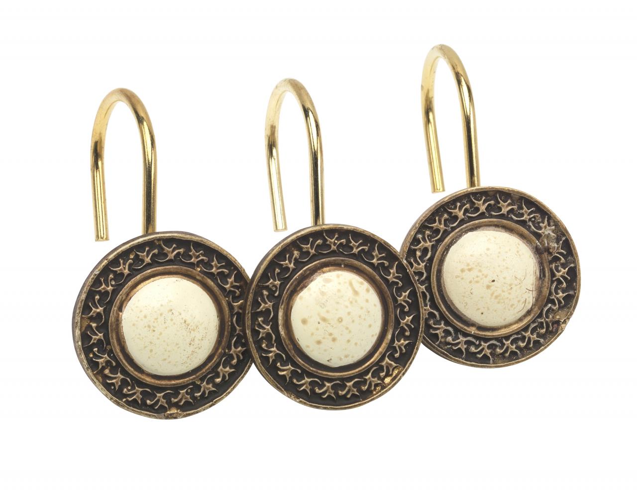 Carnation Home Fashions, Inc ﻿CERAMIC RESIN SHOWER CURTAIN HOOKS